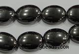CHE279 15.5 inches 13*18mm oval hematite beads wholesale