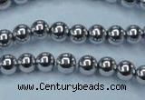 CHE425 15.5 inches 8mm round plated hematite beads wholesale