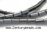 CHE61 15.5 inches 3*9mm column shape hematite beads Wholesale