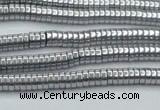 CHE660 15.5 inches 1*4mm tyre plated hematite beads wholesale