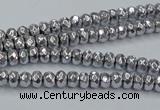 CHE732 15.5 inches 2*4mm faceted rondelle plated hematite beads