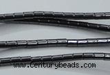 CHE755 15.5 inches 2*2.5mm tube hematite beads wholesale