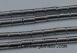 CHE760 15.5 inches 2*4mm tube plated hematite beads wholesale