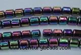 CHE790 15.5 inches 4*4.5mm drum plated hematite beads wholesale