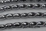 CHE793 15.5 inches 3*5mm rice plated hematite beads wholesale