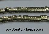 CHE930 15.5 inches 1*2*3mm oval plated hematite beads wholesale