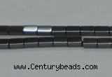 CHE953 15.5 inches 2*4mm cuboid hematite beads wholesale