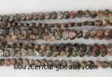 CHG108 15.5 inches 6mm flat heart leopardskin jasper beads wholesale