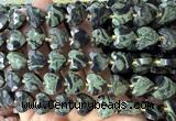 CHG361 15 inches 14mm faceted heart kambaba jasper beads