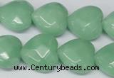 CHG95 15.5 inches 18*18mm faceted heart amazonite beads wholesale