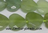 CHG96 15.5 inches 18*18mm faceted heart New jade beads wholesale