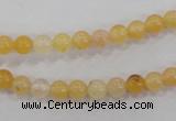 CHJ01 15.5 inches 4mm round honey jade stone beads wholesale