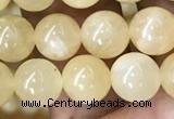 CHJ12 15.5 inches 8mm round honey jade beads wholesale