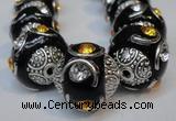 CIB238 15mm round fashion Indonesia jewelry beads wholesale