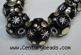 CIB367 23mm round fashion Indonesia jewelry beads wholesale