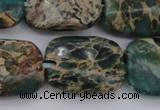 CIJ72 15.5 inches 12*16mm rectangle impression jasper beads wholesale