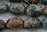 CIJ93 15.5 inches 15*20mm drum impression jasper beads wholesale