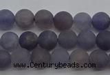 CIL108 15.5 inches 4mm round matte iolite gemstone beads