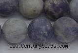 CIL112 15.5 inches 12mm round matte iolite gemstone beads