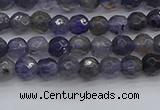 CIL117 15.5 inches 4mm faceted round iolite gemstone beads