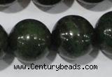 CIS06 15.5 inches 16mm round green iron stone beads wholesale