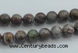 CJA01 15.5 inches 8mm round green jasper beads wholesale