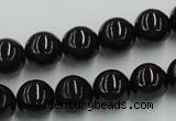 CJB04 16 inches 12mm round natural jet gemstone beads wholesale