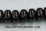 CJB12 16 inches 9*16mm rondelle natural jet gemstone beads wholesale