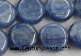 CKC515 15.5 inches 16mm flat round natural Brazilian kyanite beads