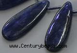 CKC543 Top drilled 10*30mm flat teardrop natural kyanite beads