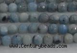 CKC701 15.5 inches 6mm faceted round imitation blue kyanite beads