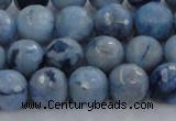 CKC704 15.5 inches 12mm faceted round imitation blue kyanite beads