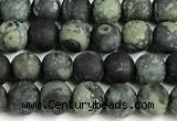 CKJ325 15 inches 4mm round matte kambaba jasper beads