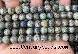 CKJ408 15.5 inches 8mm round k2 jasper beads wholesale