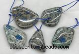 CKJ430 25*35mm - 40*55mm freeform k2 jasper slab pendants