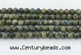 CKJ471 15.5 inches 8mm round natural k2 jasper beads wholesale