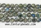 CKJ490 15.5 inches 11mm flat round natural k2 jasper beads