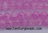 CKQ301 15.5 inches 6mm round dyed crackle quartz beads wholesale