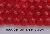 CKQ315 15.5 inches 6mm round dyed crackle quartz beads wholesale