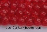 CKQ316 15.5 inches 8mm round dyed crackle quartz beads wholesale