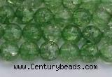 CKQ337 15.5 inches 8mm round dyed crackle quartz beads wholesale