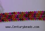 CKQ391 15.5 inches 6mm round dyed crackle quartz beads