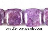 CKU07 15 inches 10*10mm square purple kunzite beads wholesale