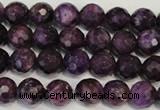 CKU22 15.5 inches 8mm faceted round purple kunzite beads wholesale