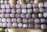 CKU333 15.5 inches 10*12mm tube kunzite gemstone beads