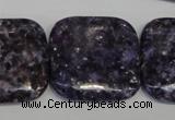 CKU50 15.5 inches 30*30mm square purple kunzite beads wholesale