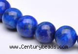 CLA25 12mm round blue dyed lapis lazuli gemstone beads Wholesale