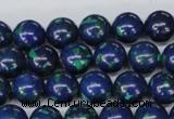 CLA403 15.5 inches 10mm round synthetic lapis lazuli beads