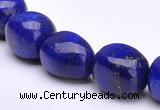 CLA42 10*10*15mm egg-shaped deep blue dyed lapis lazuli beads