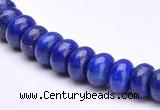 CLA50 5*8mm roundel deep blue dyed lapis lazuli beads Wholesale